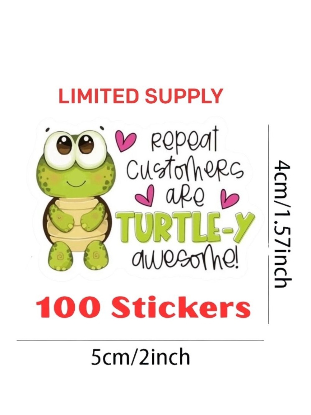 100 Repeat Customers are Awesome Stickers Funny Thank You Stickers